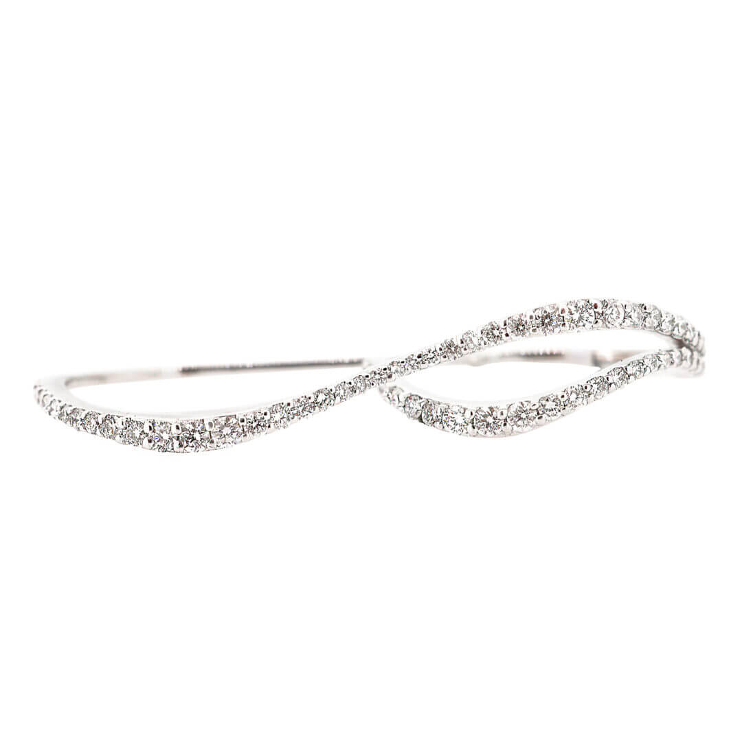 Cascade Double Finger Ring