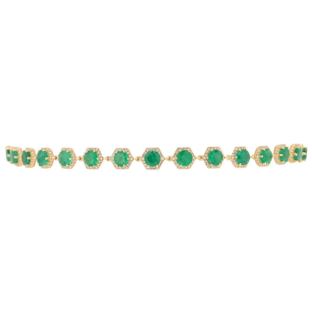 Inspire Emerald and Diamond Bracelet