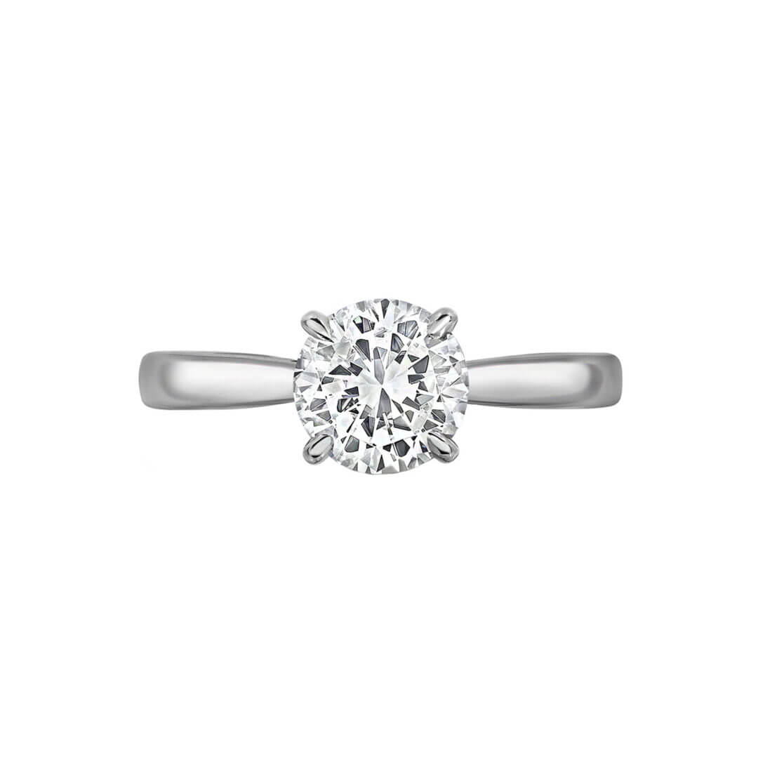 Round Brilliant 4-Prong Solitaire