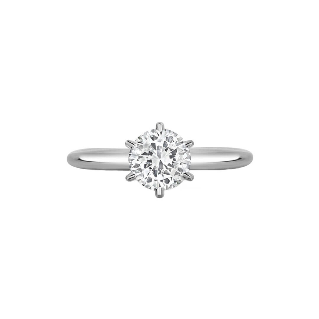 Round Brilliant 6-Prong Solitaire