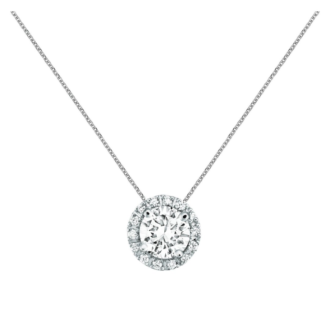 Halo Diamond Necklace