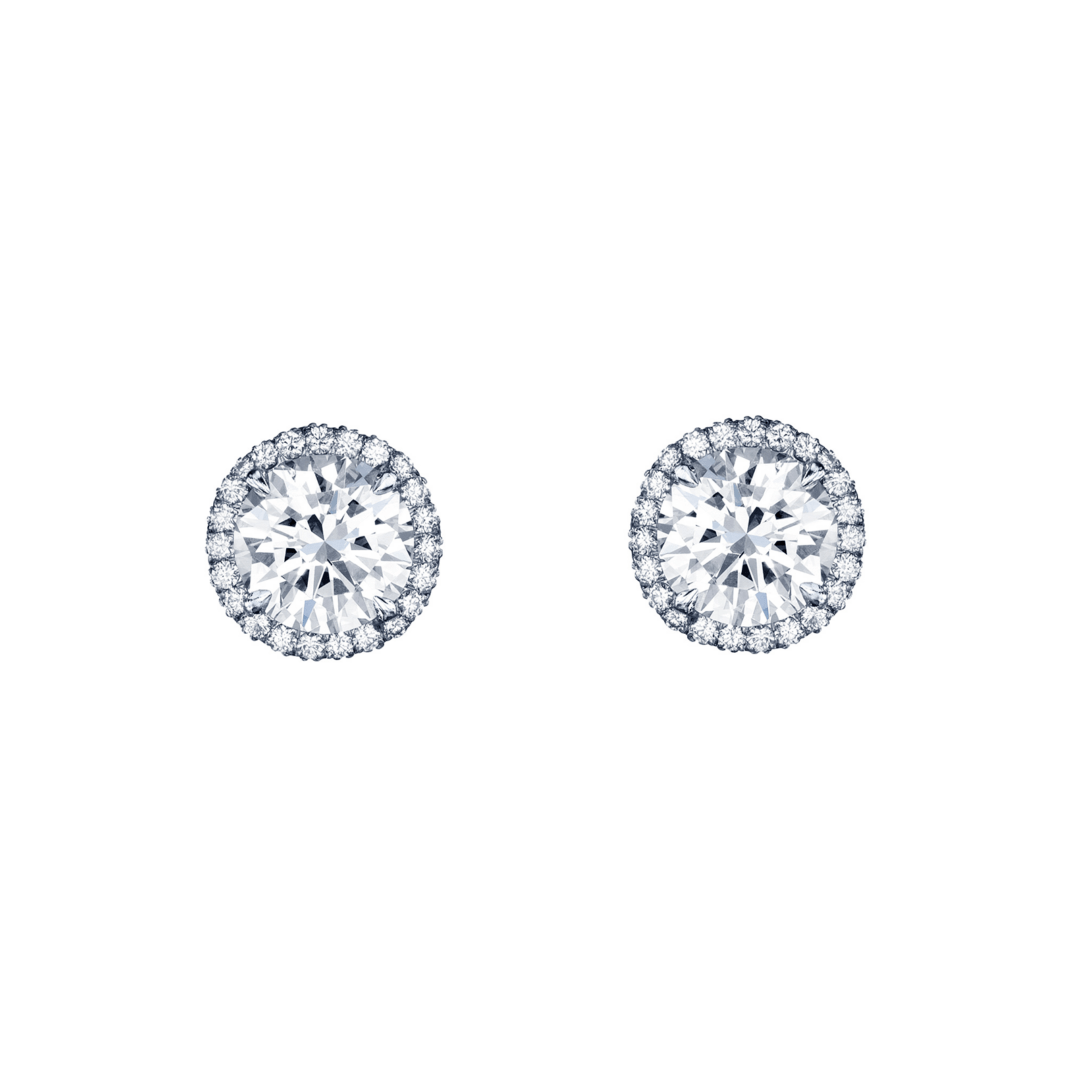 Halo Diamond Studs
