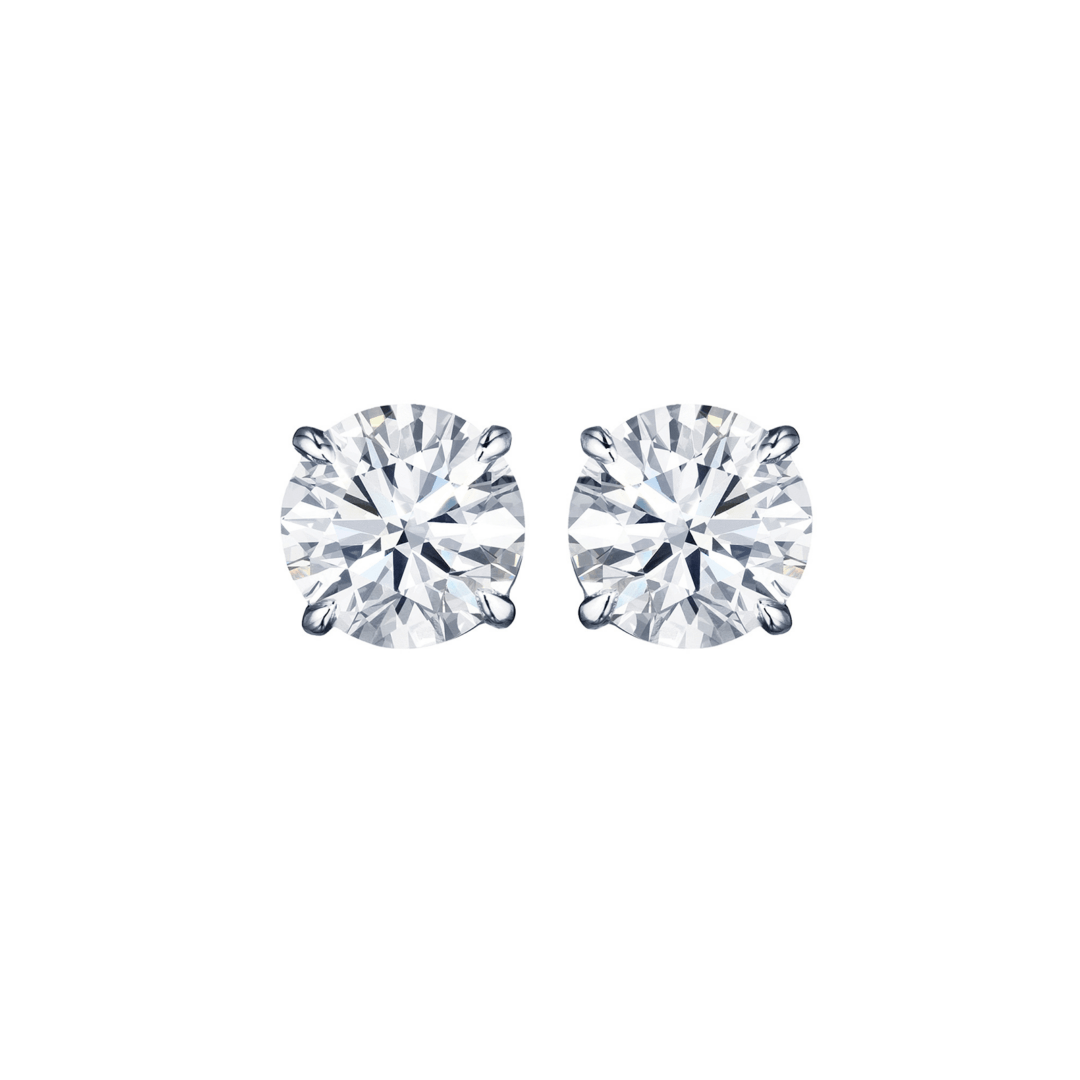 4-Prong Traditional Diamond Studs
