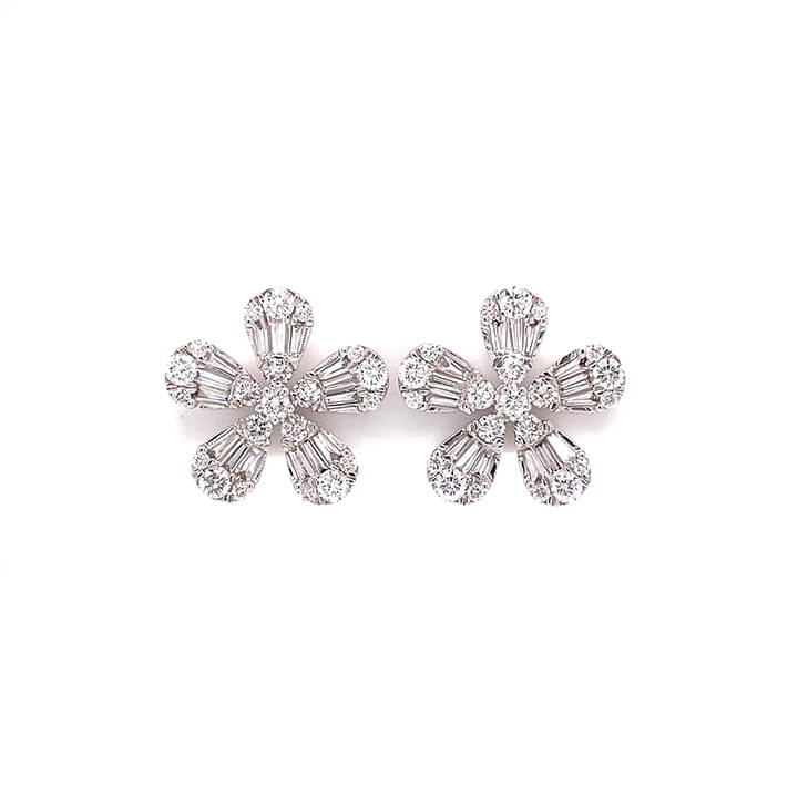 Petal Diamond Studs